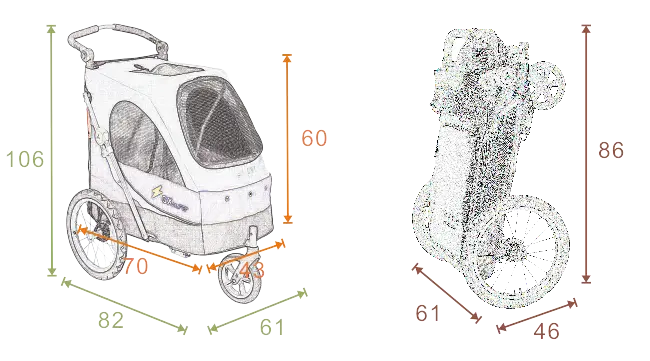 Strolleröverdrag Medium